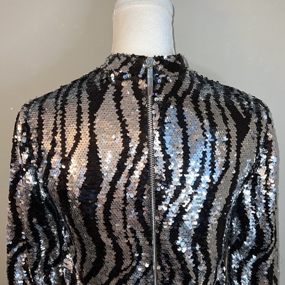 Ted Baker Louu Sequin Mini Dress US Size 2 - Picture 8 of 13